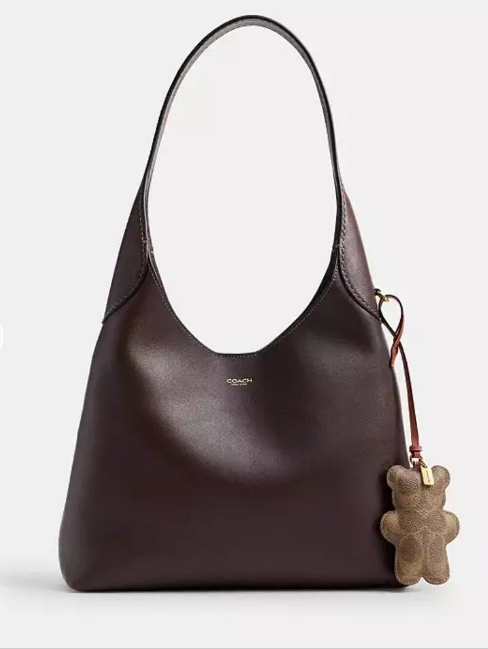 Coach Bear Puffy Bag Charm in Signature Canvas - Picture 7 of 7